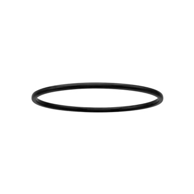 Bracelet jonc céramique noire 3mm diam 62mm