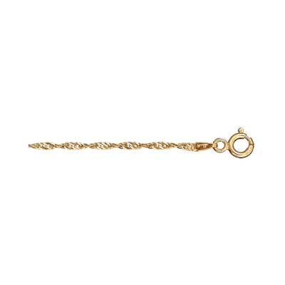 Bracelet plaqué or Singapour 18cm