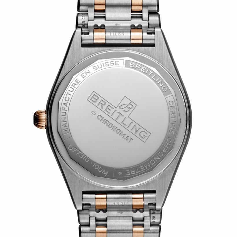 Montre Breitling Chronomat 32 Acier, Or Rose & Diamants