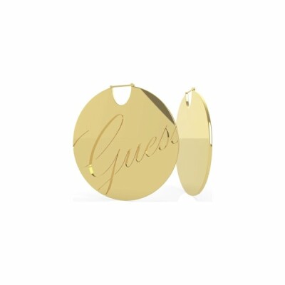 Boucles d'oreilles Guess Liquid en acier doré