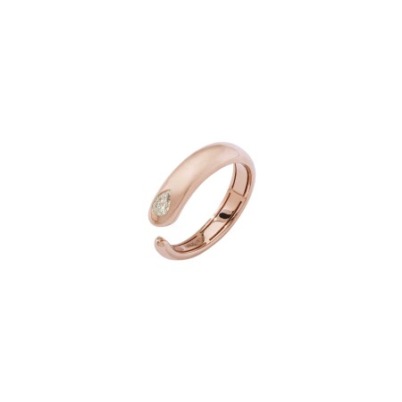 Bague 1909 Callegari Open Mind en or rose et diamant, taille 54