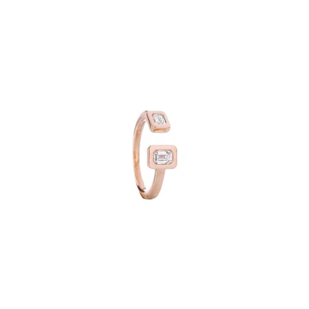 Bague 1909 Callegari Solid en or rose et diamants, taille 56