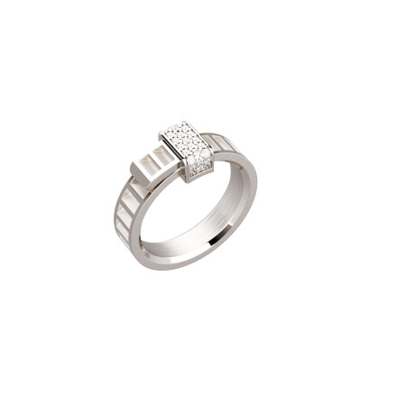 Bague Unknow Brand Bind Me en argent et diamants