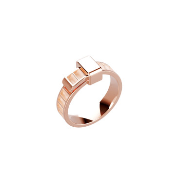 Bague Unknow Brand Bind Me en or rose