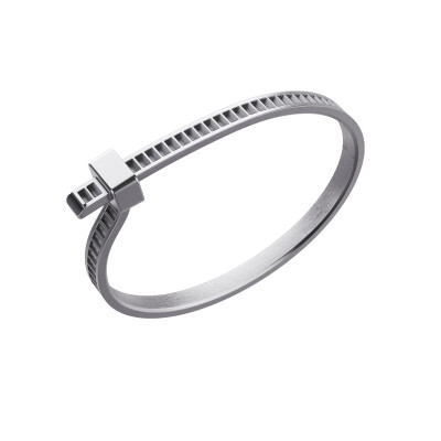 Bracelet Unknow Brand Bind Me en argent DLC gris anthracite