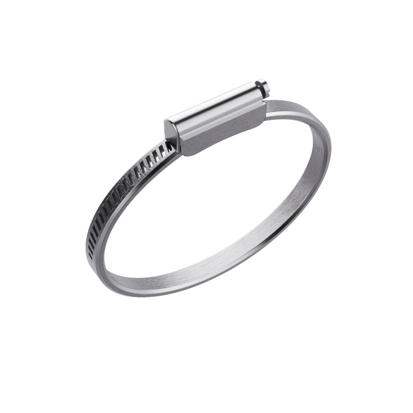 Bracelet Unknow Brand Love Affair en argent DLC gris anthracite