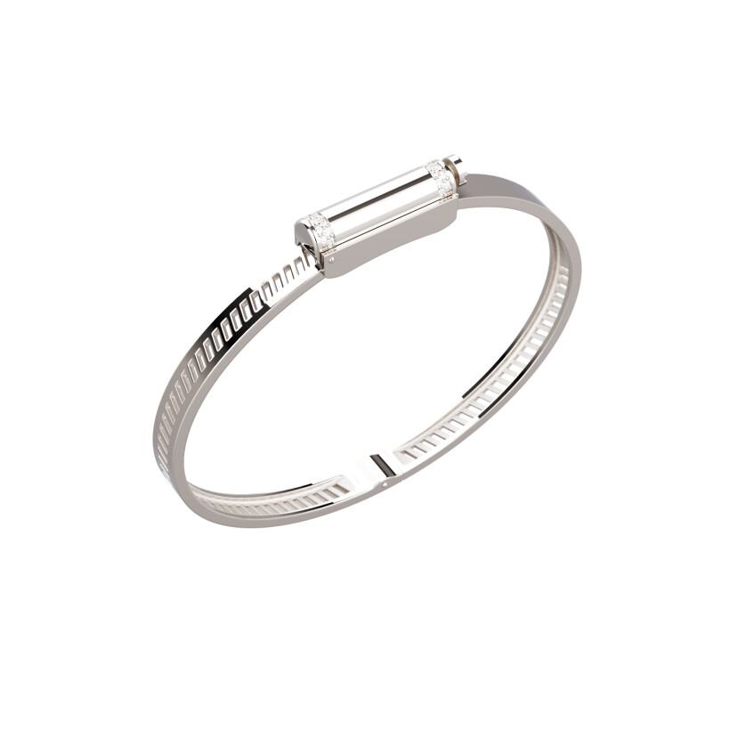 Bracelet Unknow Brand Love Affair en or blanc et diamants