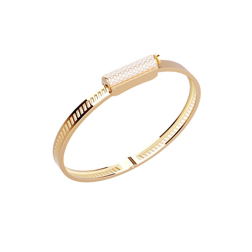 Bracelet Unknow Brand Love Affair en or jaune et diamants