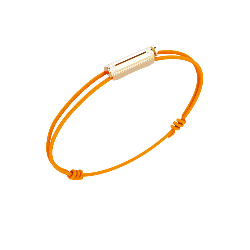 Bracelet Unknow Brand Love Affair en or jaune et diamants