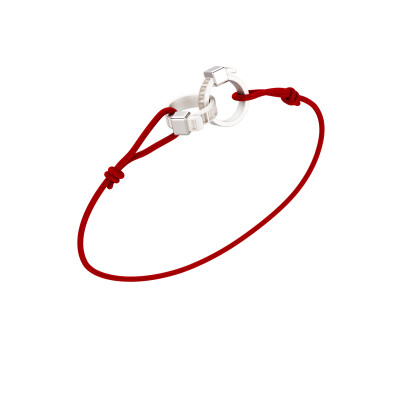 Bracelet cordon Unknow Brand Bind Me en or blanc