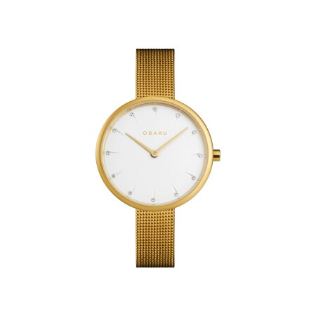 Montre Obaku Slim Notat - Gold