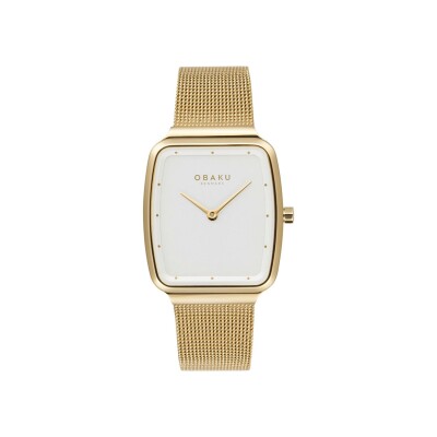 Montre Obaku Slim Tern Lille - Gold