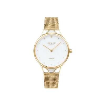 Montre Obaku Pergament - Gold