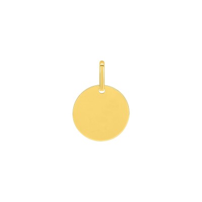 Pendentif jeton en or jaune
