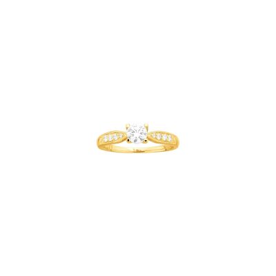 Bague en vermeil et oxyde de zirconium
