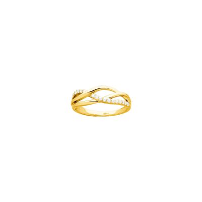 Bague en vermeil et oxyde de zirconium