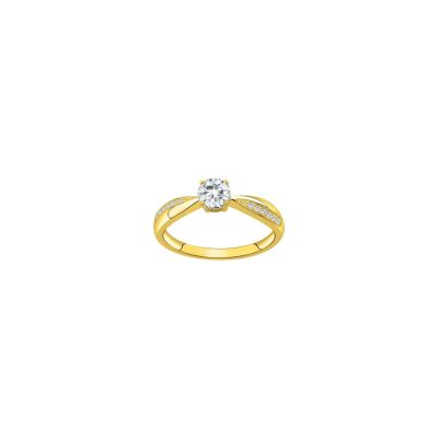 Bague en vermeil et oxyde de zirconium