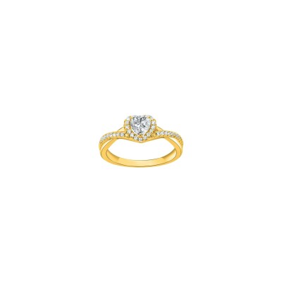 Bague en vermeil et oxyde de zirconium