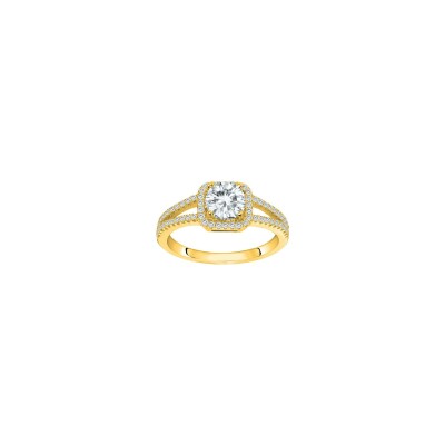 Bague en vermeil et oxyde de zirconium