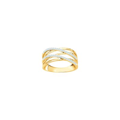 Bague en vermeil et oxyde de zirconium