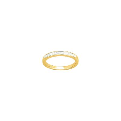 Bague en vermeil et oxyde de zirconium