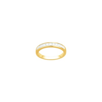 Bague en vermeil et oxyde de zirconium