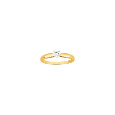 Bague en vermeil et oxyde de zirconium