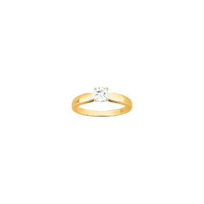 Bague en vermeil et oxyde de zirconium