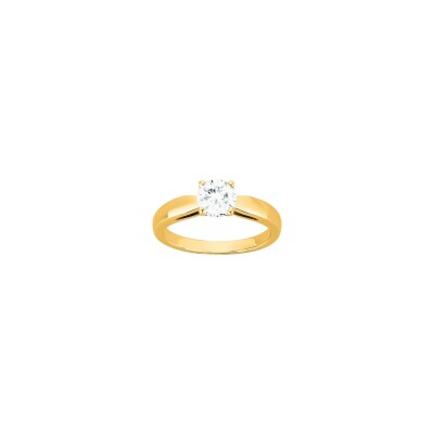 Bague en vermeil et oxyde de zirconium