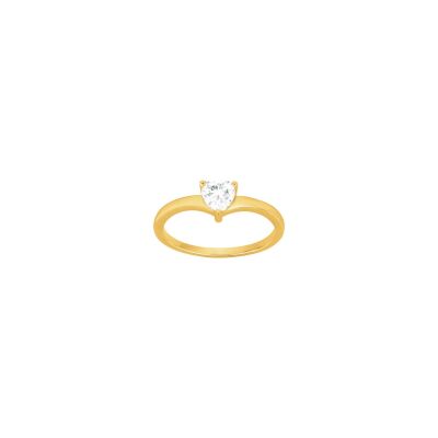 Bague en vermeil et oxyde de zirconium