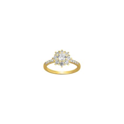 Bague en vermeil et oxyde de zirconium