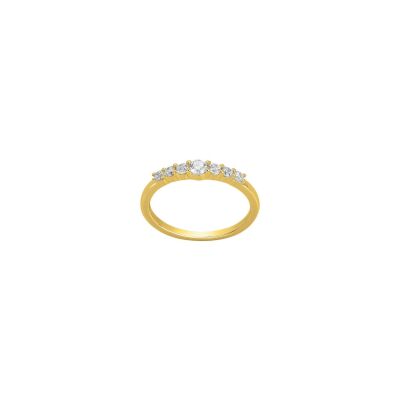 Bague en vermeil et oxyde de zirconium