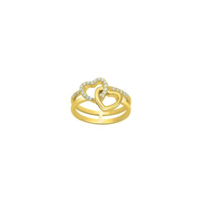 Bague en vermeil et oxyde de zirconium