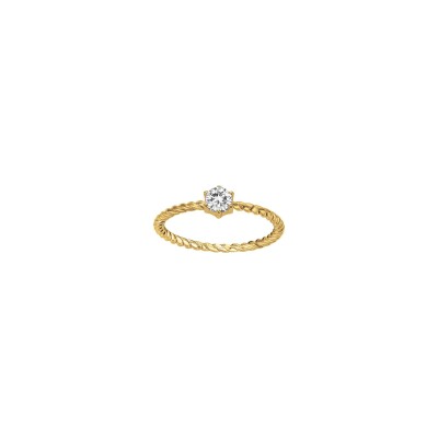 Bague en vermeil et oxyde de zirconium