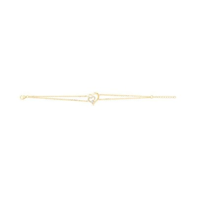 Bracelet en vermeil et oxyde de zirconium