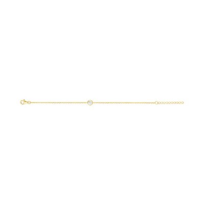 Bracelet en vermeil et oxyde de zirconium