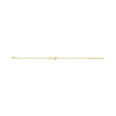 Bracelet en vermeil et oxyde de zirconium