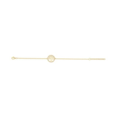 Bracelet en vermeil et oxyde de zirconium