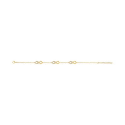 Bracelet en vermeil et oxyde de zirconium