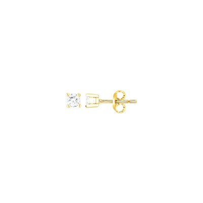 Boucles d'oreilles en vermeil et oxyde de zirconium
