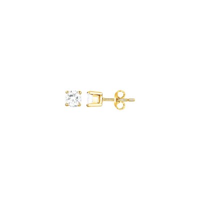 Boucles d'oreilles en vermeil et oxyde de zirconium