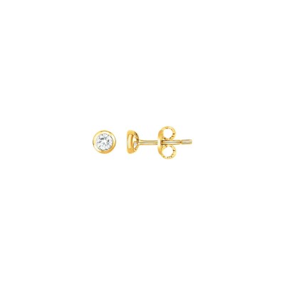 Boucles d'oreilles en vermeil et oxyde de zirconium