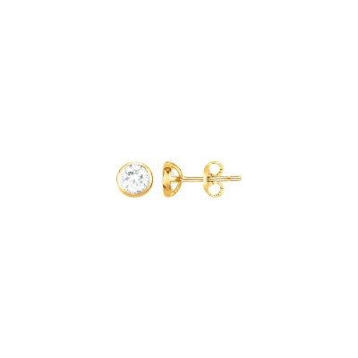 Boucles d'oreilles en vermeil et oxyde de zirconium