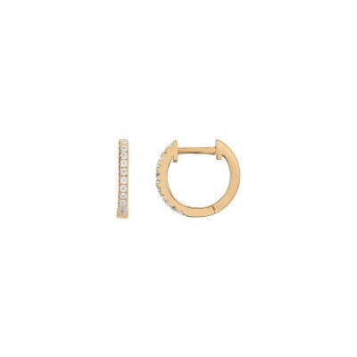 Boucles d'oreilles en vermeil et oxyde de zirconium