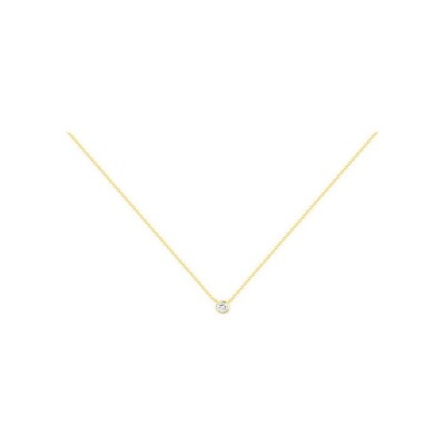 Collier en vermeil et oxyde de zirconium