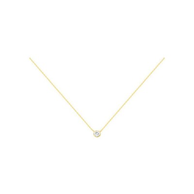 Collier en vermeil et oxyde de zirconium