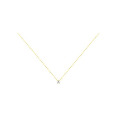 Collier en vermeil et oxyde de zirconium