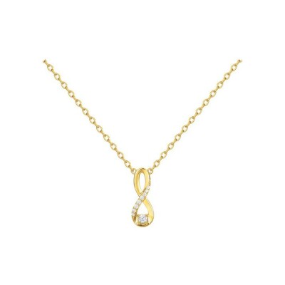 Collier en vermeil et oxyde de zirconium