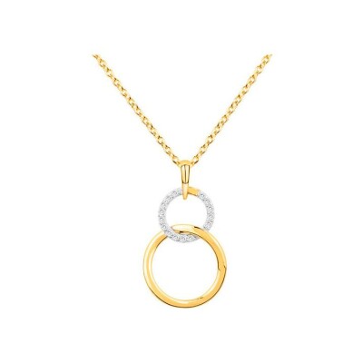 Collier en vermeil et oxyde de zirconium