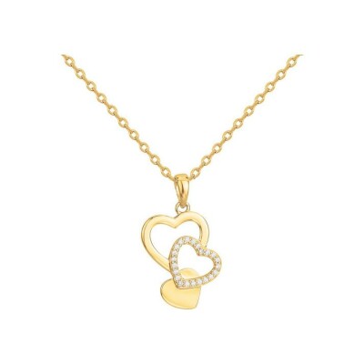 Collier en vermeil et oxyde de zirconium